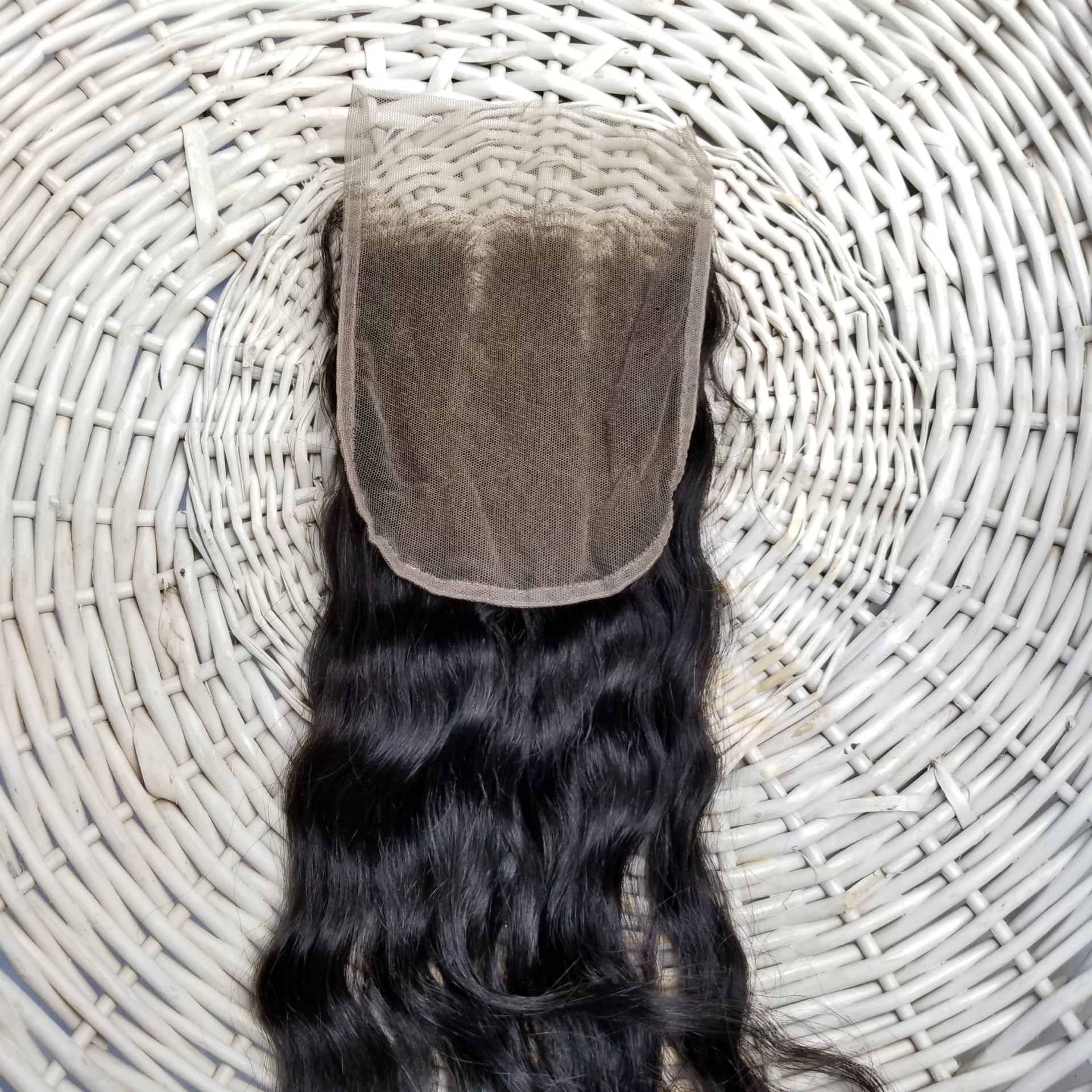 Raw Cambodian Wavy Lace Closure - 5" x 5"